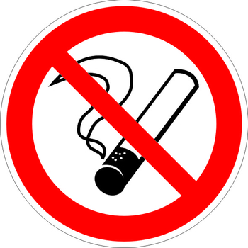 P01 запрещается курить (пластик, 200х200 мм) - Знаки безопасности - Запрещающие знаки - Магазин Охраны Труда fullBUILD